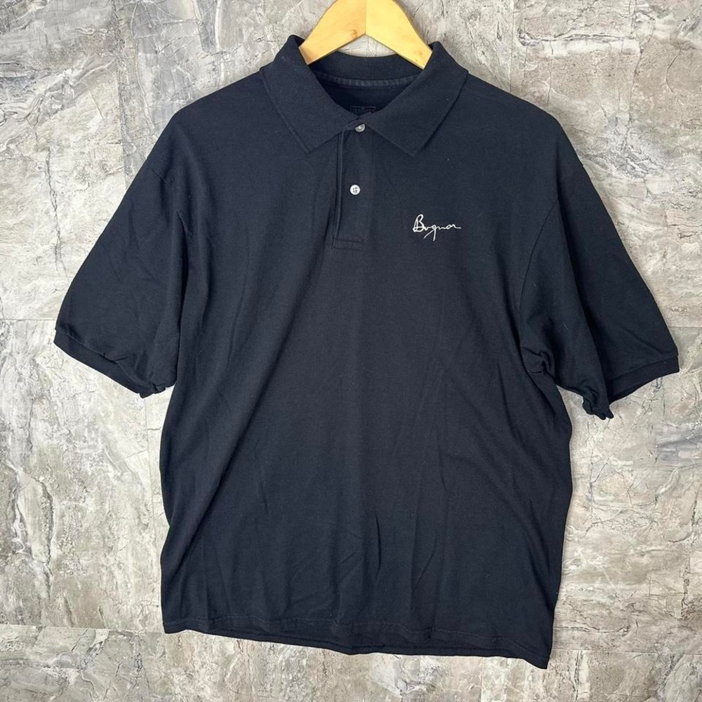 Jerzees Black Polo T Shirt Size‎  Large Mens
